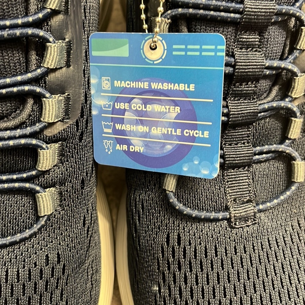 NWT Skechers Relaxed Fit sneakers Navy Blue Pair #2 - Picture 8 of 9